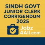 Sindh Junior Clerk